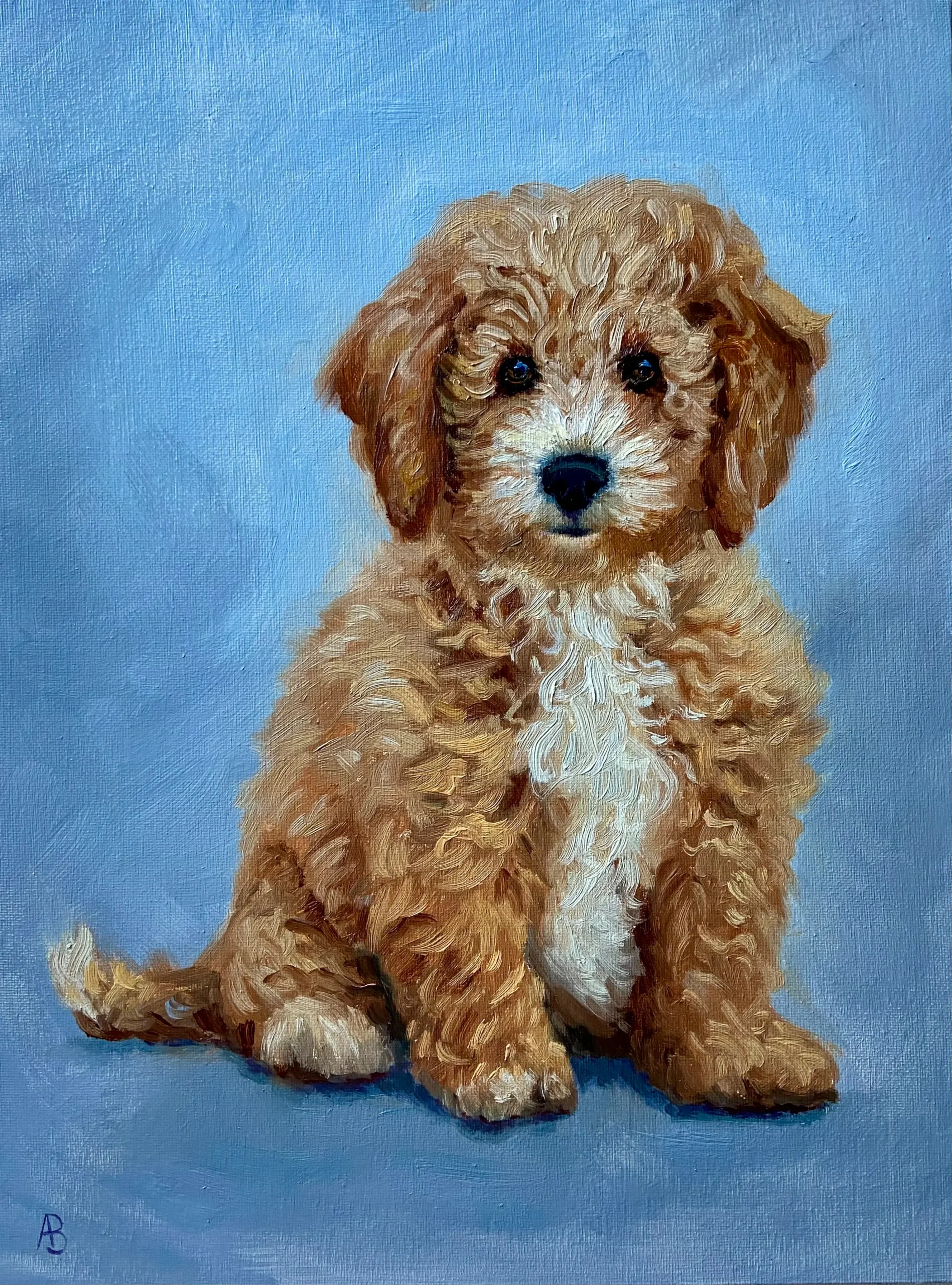 Beloved pet painting by Angela